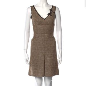 Prada Aline mini dress is brown